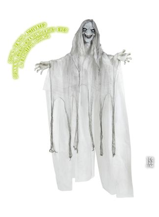 Halloween pop witte heks 153cm.