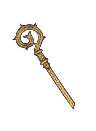 Borduursel Sint staf 13cm.