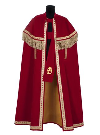 Sintpak stefan 2dlg. donker rood smal