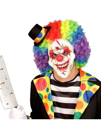 Half rubber masker halloween clown