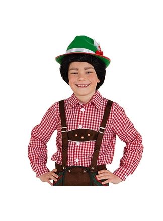 Tiroler blouse kind rood