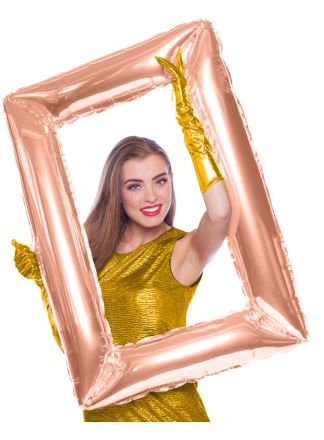 Folie fotolijst rose gold air filled 85x60cm.