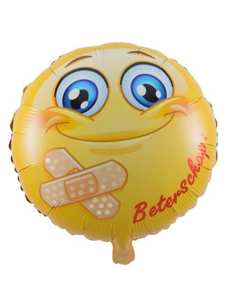 Smiley Beterschap Folieballon 45cm (excl helium)