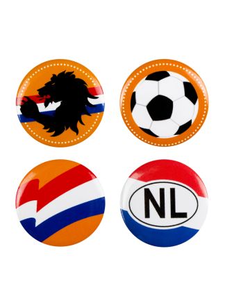 Set 4 Buttons Nederland (3 cm)