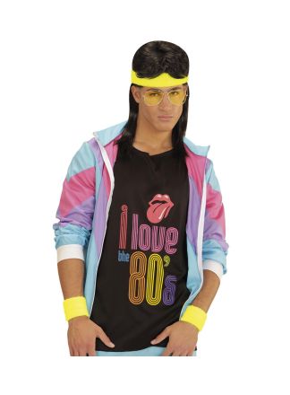 Zweetband set neon geel 3dlg.