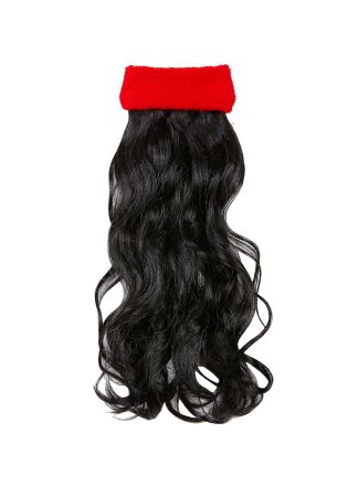 80's zweetband met zwart haar