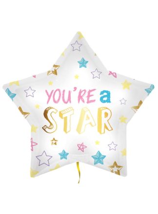 Folieballon 48cm. your are a star (excl.helium)