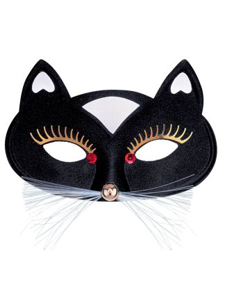 Zwarte Kat Oogmasker