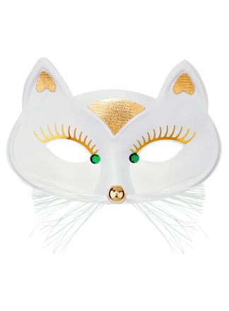 Witte Kat Oogmasker
