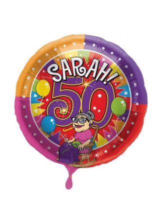 Folieballon Sarah (excl.helium)