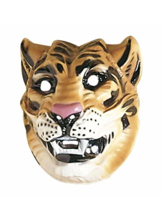 Masker tijger    groot plastic