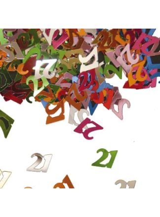 21 jaar confetti in zakje