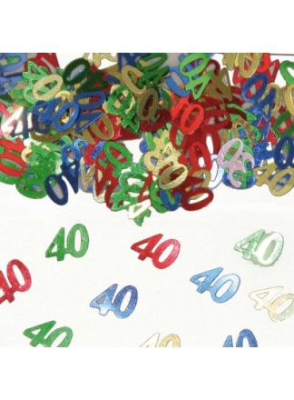 40 jaar confetti in zakje