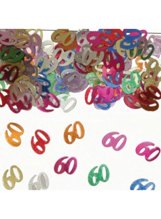 60 jaar confetti in zakje