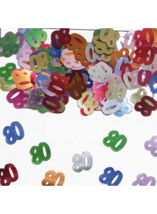 80 jaar confetti in zakje