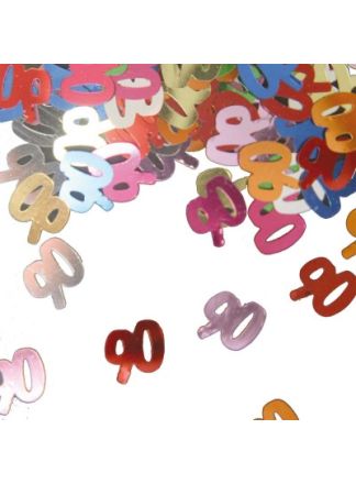 90 jaar confetti in zakje