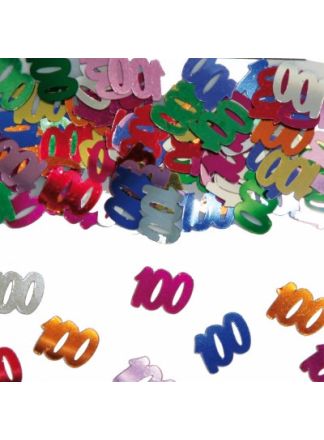 100 jaar confetti in zakje