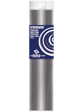 Crepepapier zilver 250x50cm.