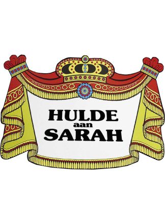 Huldeschild sara 32x47cm.