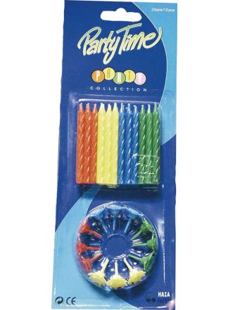 Verjaardags kaarsjes 24stuks