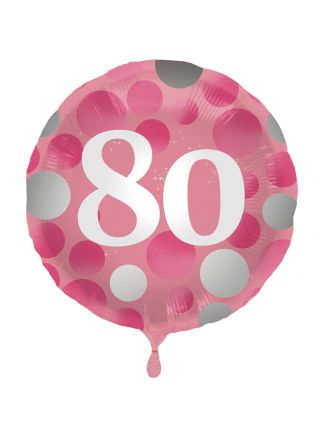 Folie ballon 80 Glossy Pink 45cm (excl helium).