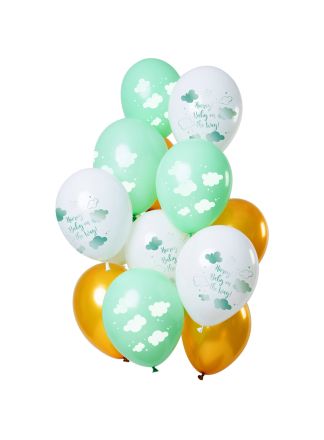 Ballonnen 'Baby on the way!' 30cm. 12stuks