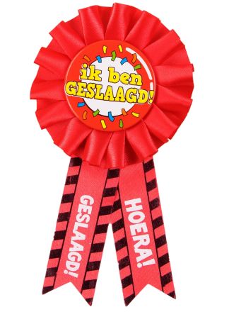 Rozet IK BEN GESLAAGD