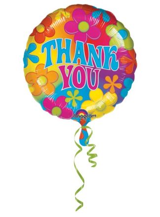 Folieballon Thank You (excl.helium)