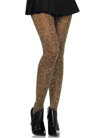 Leg Avenue lurex tights rose gold