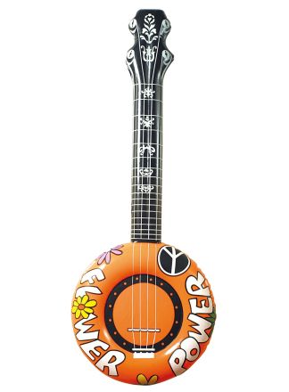 Opblaasbare banjo 100cm.oranje
