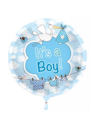 Folieballon its a boy blauw (excl.helium)