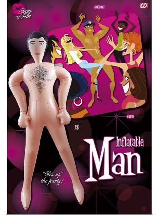 Opblaas pop man 150cm.
