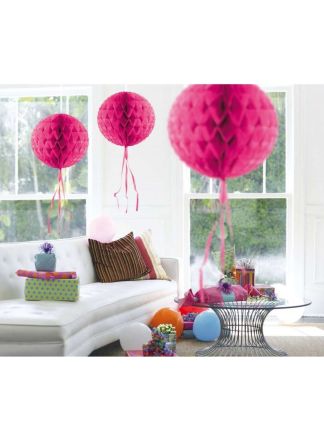 Honeycomb bal magento pink 30cm.
