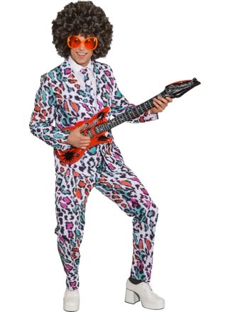 Jaren 80 pak 3dlg leopard kleur