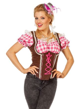 Tiroler Bierfest top pink 1dlg.