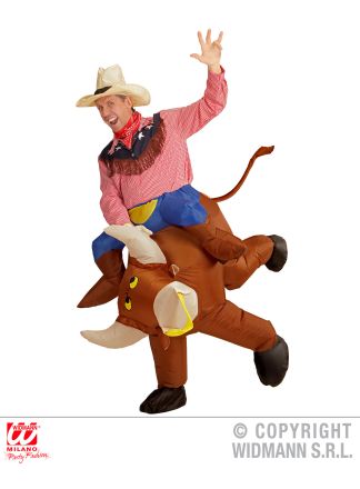 Opblaaspak Raging BULL (met hoed)