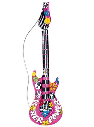 Opblaasbare gitaar 105cm. Hippie