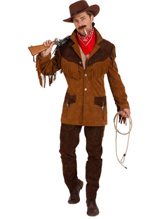 Western jack bruin met franjes