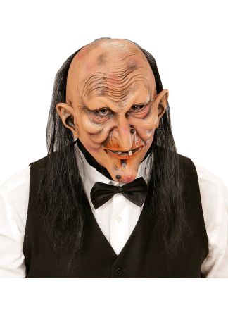 Halloweenmasker  heks/butler rubber