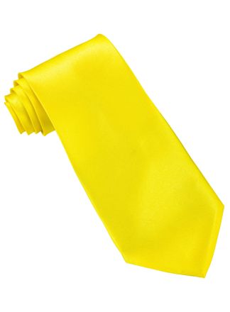 Stropdas Neon Geel (zelf te knopen)