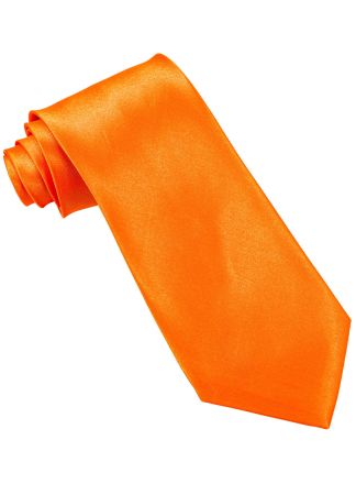 Stropdas Neon Oranje (zelf te knopen)