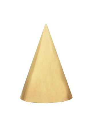 Hoedjes Sparkling gold 6 stuks