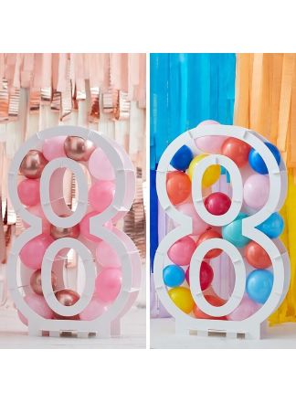 Balloon number 8 frame  81x58x14cm.