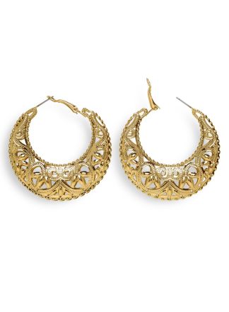 Gouden oorbellen gipsy style