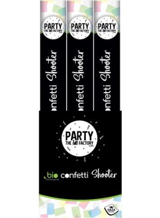 Bio Confetti Shooter Multi Color Rijstpapier 40cm.