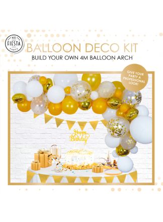 Ballonnen decoratie set goud
