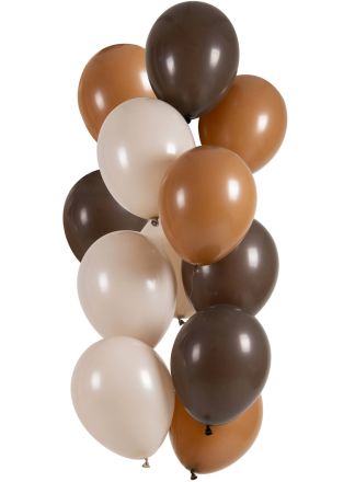 Ballonnen Mocha Chocolate 33cm. 12stuks