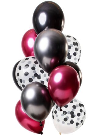 Ballonnen Dark Richness 33cm. 12stuks