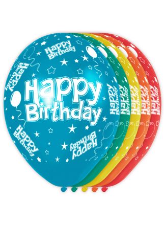 Happy Birthday Verjaardag Ballonnen 5 stuks