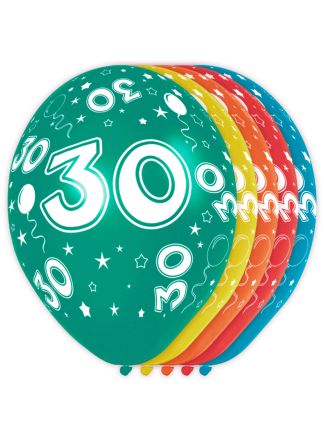 30 Jaar Verjaardag Ballonnen (30cm).